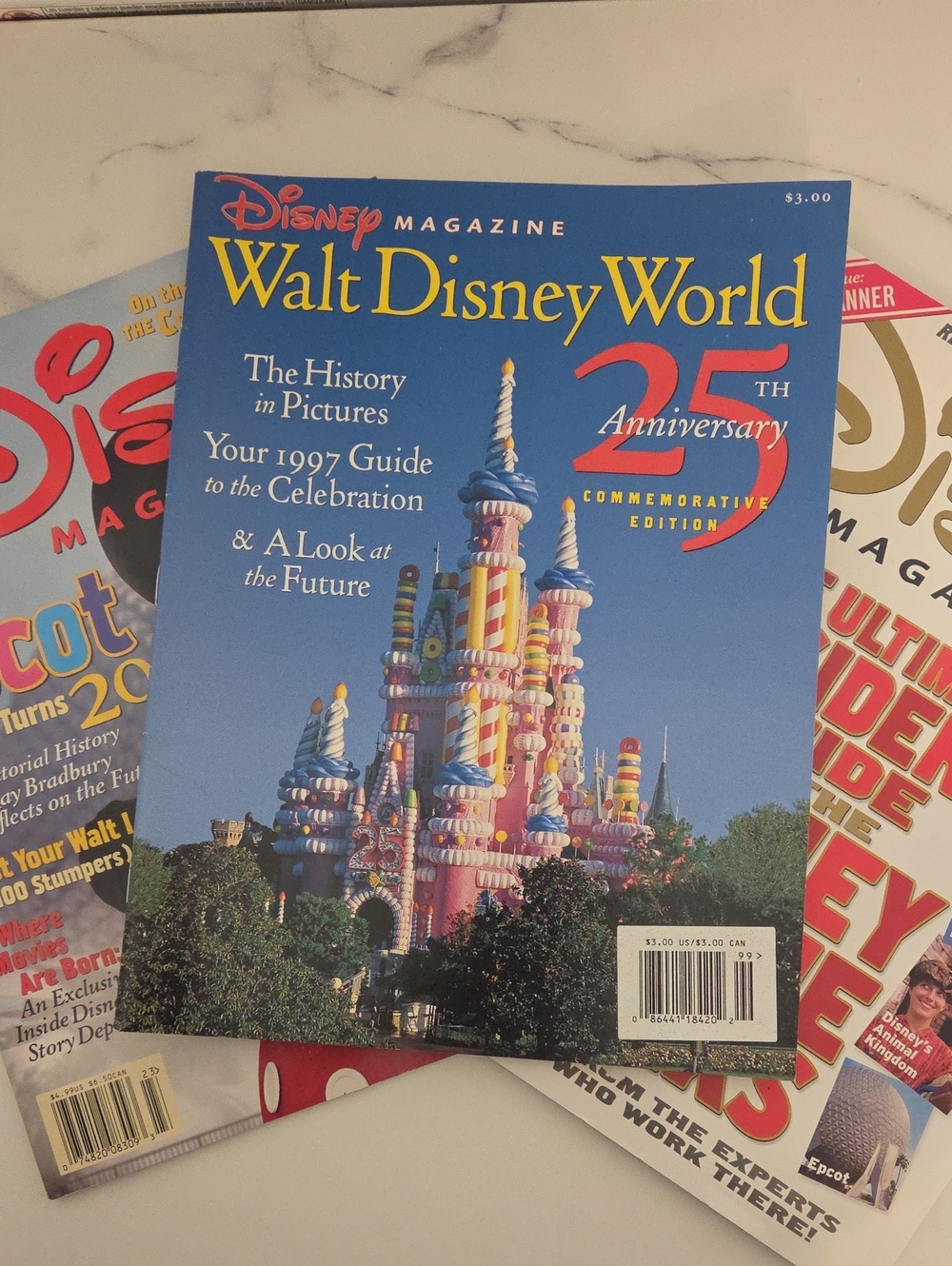 Walt Disney World Magazines -  Includes 25th Anniversary Commemorative Edition